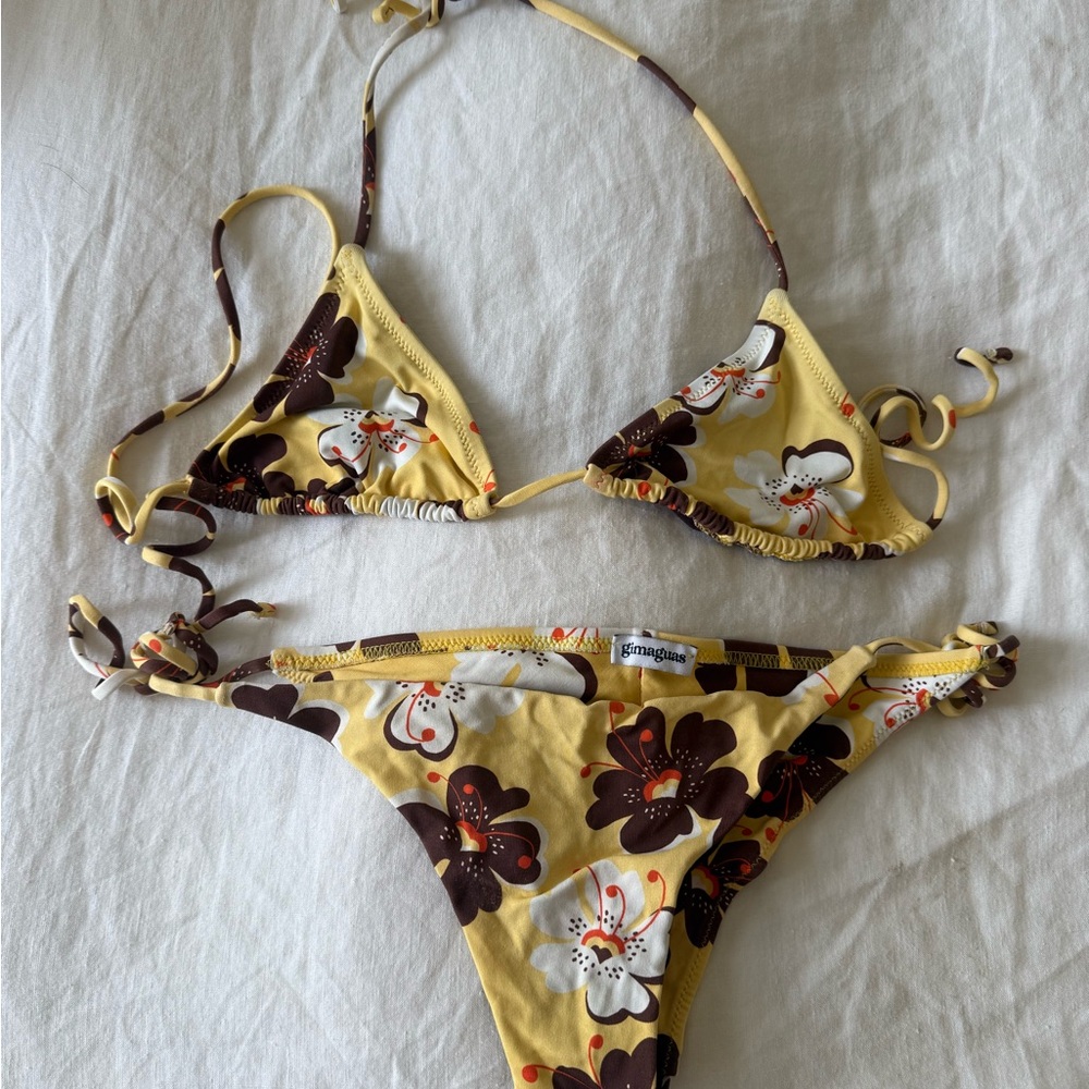Floral Yellow Bikini Set